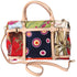 Salvatore Ferragamo Gancini Handbag Cream Beige Multi Nylon Leather